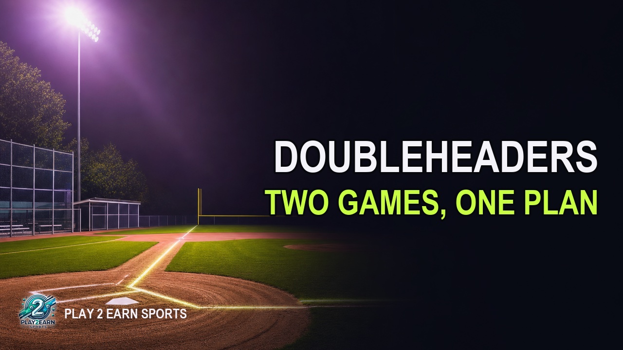 Title card of the video "How to Schedule Doubleheaders in Youth Baseball"