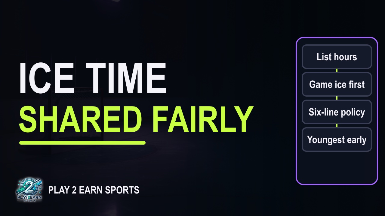 Title card of the video "Ice Time Allocation for Minor Hockey: Share Game and Practice Ice Fairly"