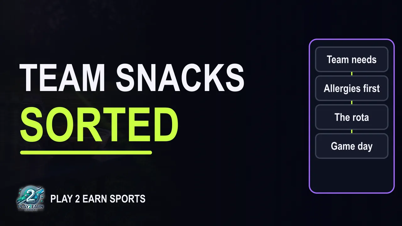 Title card of the video "Team Snack Schedule: A Simple Youth Sports Snack Sign-Up"